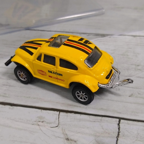 Maisto Diecast Metal Plastic Yellow Black 3"l VW Baja Bug Rally Toy Car - Picture 6 of 9